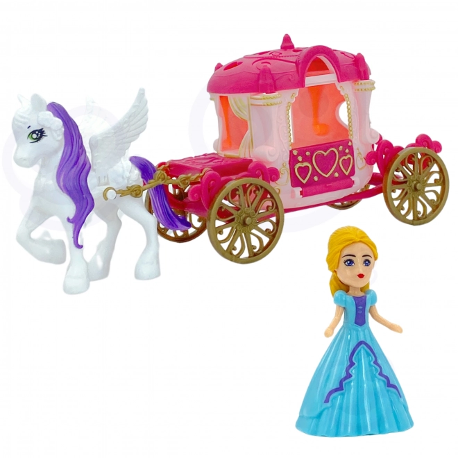 Interactief magisch kasteel met koets en accessoires