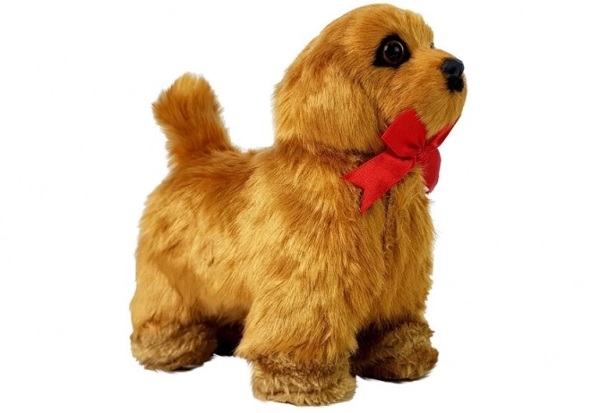 Interactieve op afstand bestuurbare hond beweegt blaft bruin