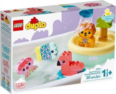 Lego Duplo badplezier: drijvend eiland met dieren