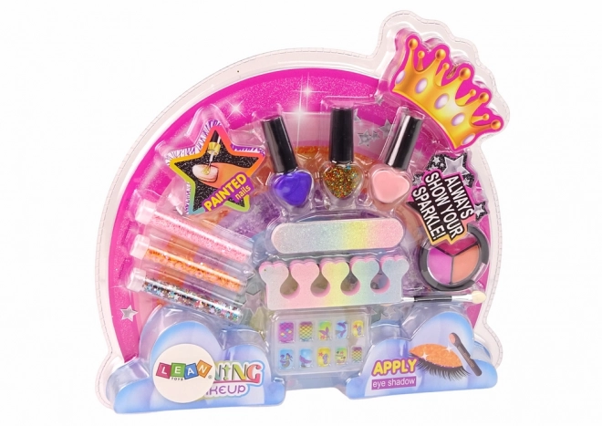 Set voor Make-up en Nageldecoratie Regenboog