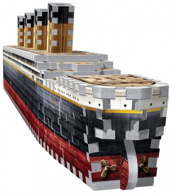 3D puzzel Titanic van Wrebbit, 440 stukjes