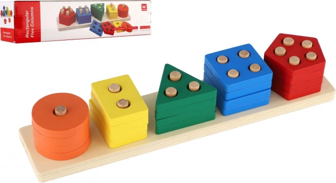 houten stapeltoren 29,5 cm in doos