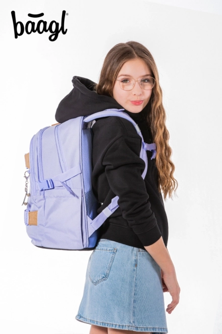 BAAGL Schoolrugzak Skate Lilac