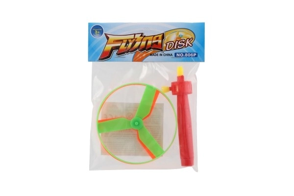 Afvuurbare rotor + starter plastic 9cm 2 kleuren in zakje