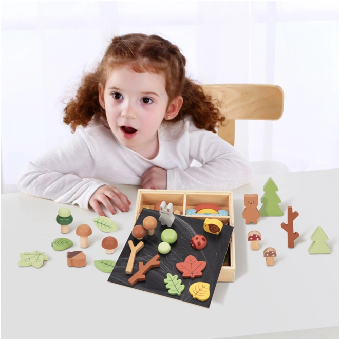 Bosset met houten blokken Tooky Toy