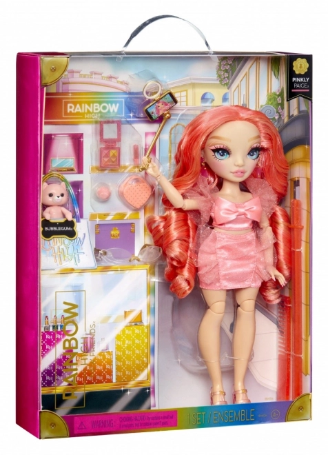 Rainbow High Nieuwe Vrienden Modepop - Pinkly Paige Roze