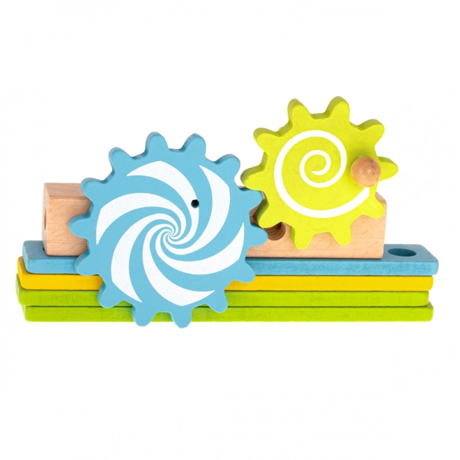 Houten educatieve stoeltje