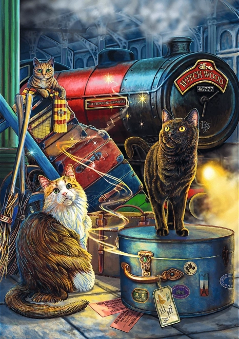 Puzzle TREFL Premium Plus Magic Collection: Witchwood Express 1000 stukjes