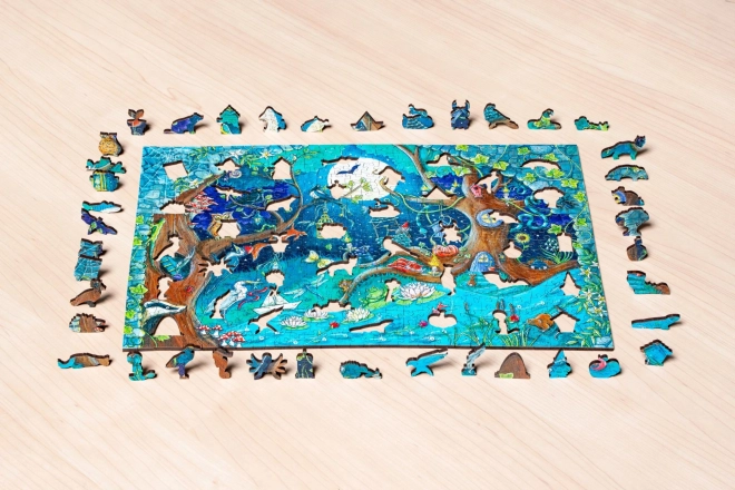 Houten puzzel magisch bos 500 stukjes