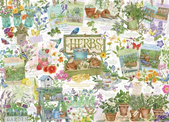Puzzel Kruidentuin 1000 stukjes COBBLE HILL