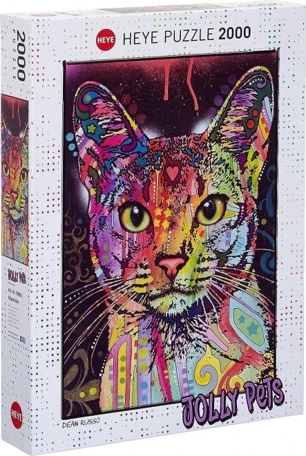 Puzzel 2000 stukjes Abessijnse kat