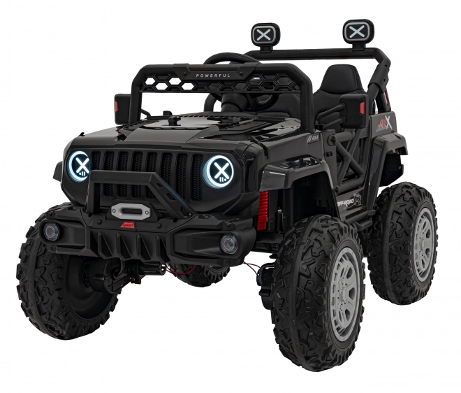 Elektrische kinderauto off-road zwart