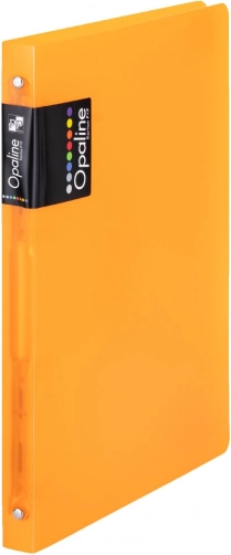 Ringmap A4 van polypropyleen, 4 ringen, oranje