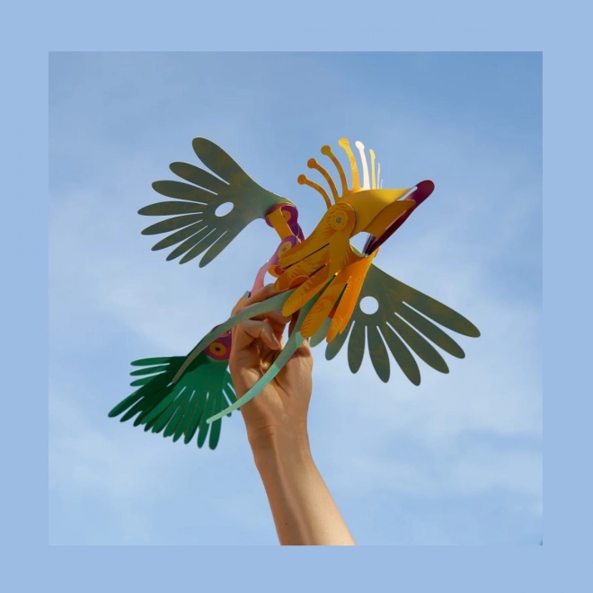 Magnetische speelset Clixo - Tropische vogels - 22 delen