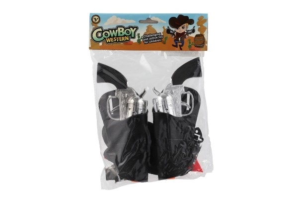 Cowboy pistoolset met holster en accessoires
