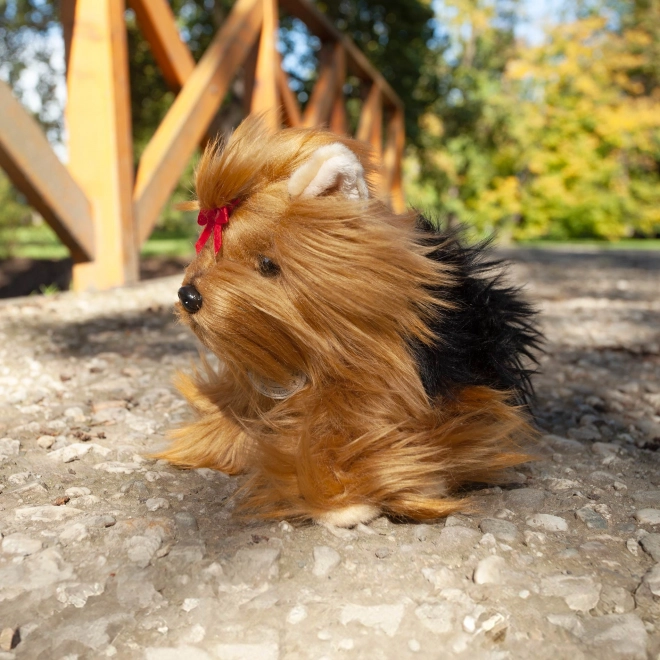Rappa Pluchen hond Yorkshire terriër zittend 23 cm ECO-VRIENDELIJK