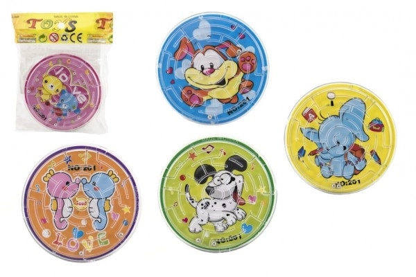 Doolhofpuzzel met bal plastic 7cm
