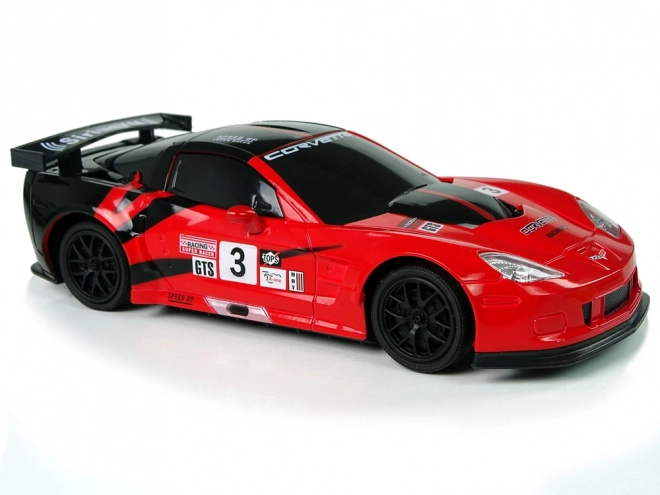 Sportauto R/C 1:24 Corvette C6.R rood met verlichting