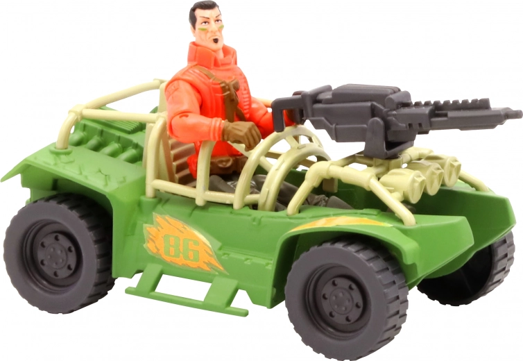 Terreinbuggy met draaibaar wapen