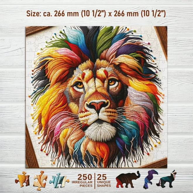 Houten puzzel Zachte Leeuwenkoning 250 stukjes