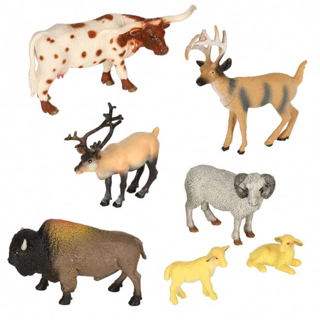 Dierenwereld set figuren - speelset 28 stuks