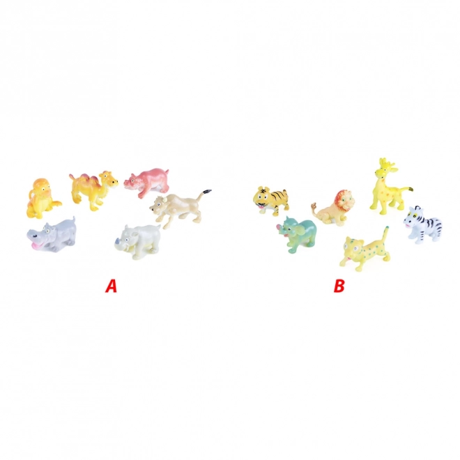 Vrolijke wilde dieren set 6 stuks