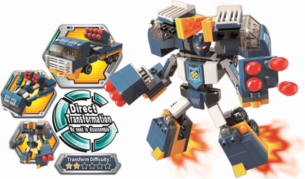 Qman Blast Ranger bomwachter bouwset 2-in-1