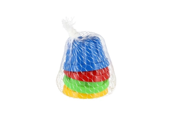 Zandvormpjes Tulbanden rond, diameter 8cm 4 stuks in net