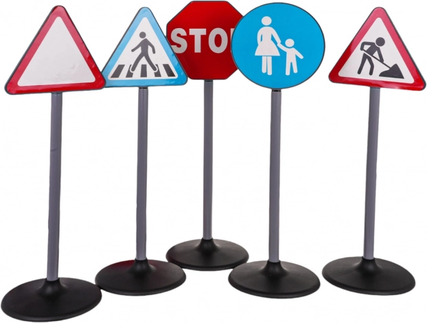 Set verkeersborden voor kinderen