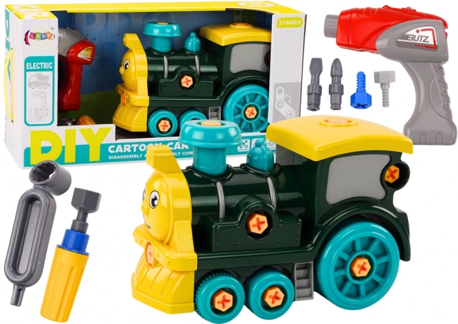 Doe-het-zelf schroeflocomotief groen