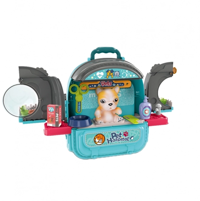 Woopie dierenarts rugzak met huis en hondje 3in1