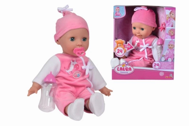 Pop Laura, 24 kindergeluiden, 38cm