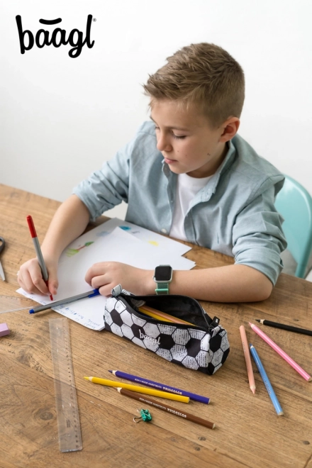 Baagl studentenetui met voetbaldesign