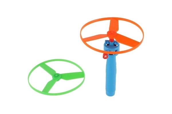 Afvuurbare rotor + starter plastic 9cm 2 kleuren in zakje