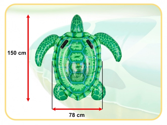 Opblaasbare matras Schildpad INTEX voor kinderen met handgrepen 150 cm