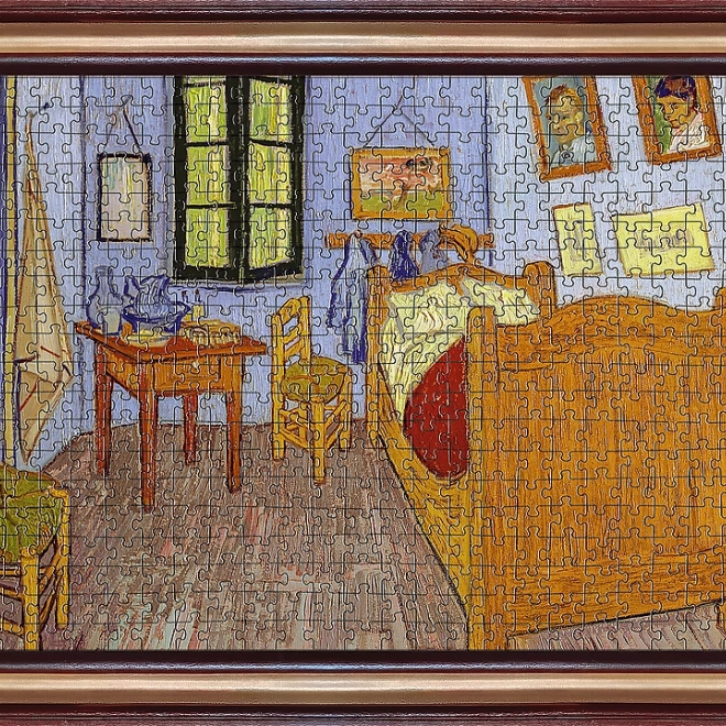 Artistieke puzzel in lijst Slaapkamer in Arles 500 stukjes