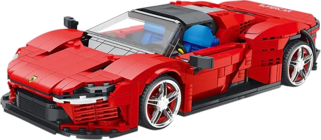 Bouwpakket sportauto rood 1168 onderdelen