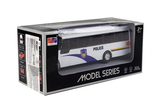 Model politie bus Wit licht