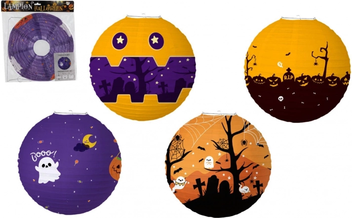 halloween papieren lampion bol 30 cm