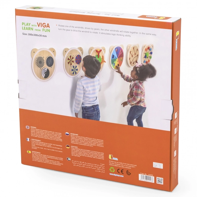 Houten muurspel