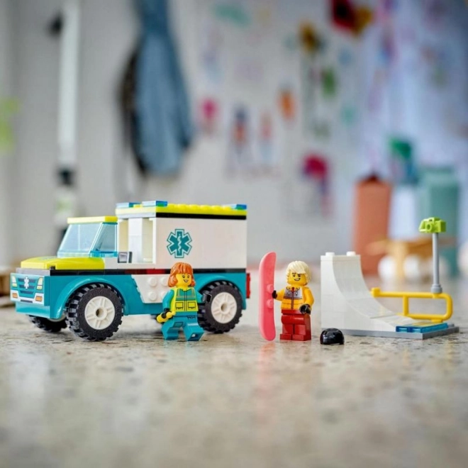 LEGO1 City 60403 Ambulance en Snowboarder