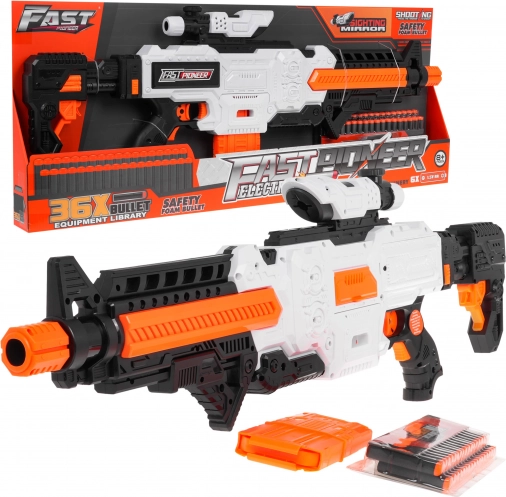 Schuimblaster Fast Pioneer voor kinderen 8+ met vizier, magazijn en 36 kogels