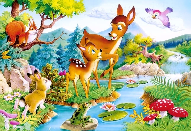 Puzzel 120 stukjes Little Deer