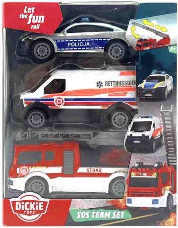 SOS-reddingsvoertuigen 3-pack