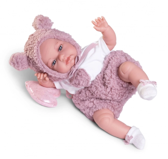 Antonio Juan 70361 TONETA - realistische baby pop met speciale bewegingsfunctie en zacht stoffen lichaam - 34 cm
