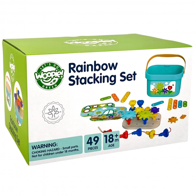 Woopie Green Constructie Box Motorisch Montessori 12v1