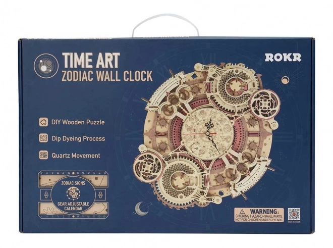 RoboTime 3D houten mechanische puzzel Klok met kalender