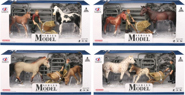 Dierset – paard en veulen met figuurtje