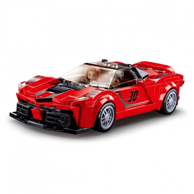 Sluban Modellen M38-B0955 Rode Italiaanse sportwagen