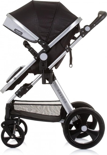 CHIPOLINO Kinderwagen Combinatie HAVANA 2v1 Obsidian